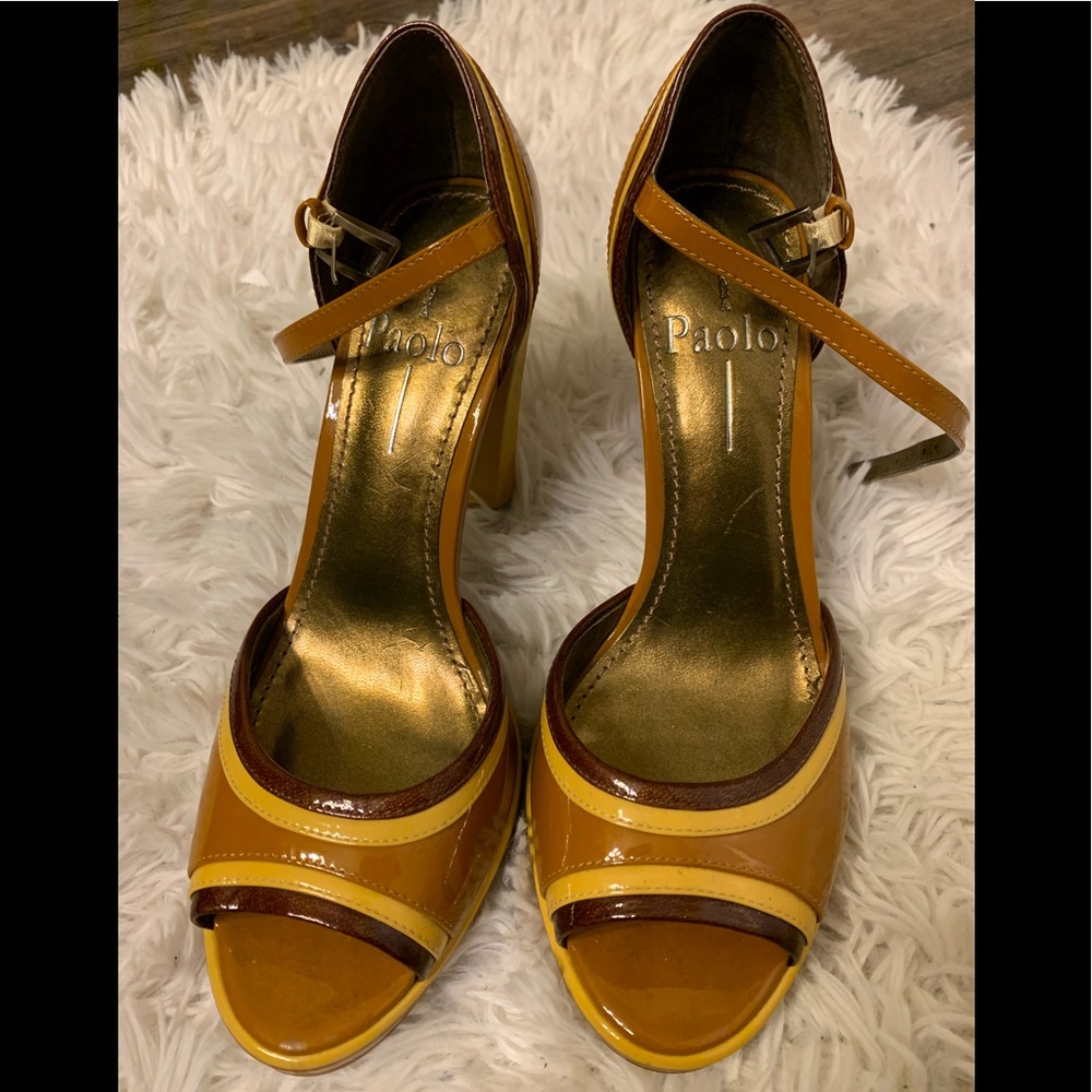 Paola patent leather heels